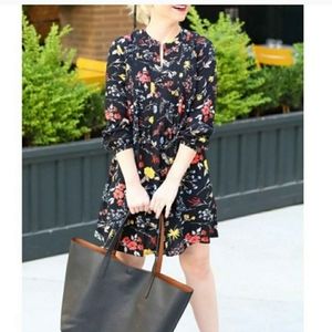 Old Navy Black Floral Tunic Size S